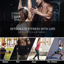 Load image into Gallery viewer, HomeFit™ Resistance Band 11pcs/Set - Latex Resistance Bands Gym Door Anchor Ankle Straps With Bag Kit Set Yoga Exercise Fitness Band Rubber Loop Tube Bands