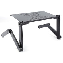 Load image into Gallery viewer, Aluminium Adjustable Ergonomic Standing Desk - Strong Built, Lightweight, Multi purpose: Breakfast Tray, Book, tablet, laptop holder
